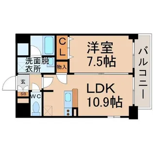 アクシス【7階】の間取り