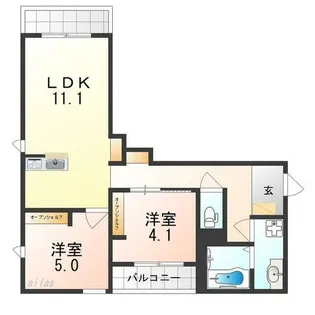 メゾン紬【2階】の間取り