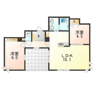 メゾン紬【2階】の間取り