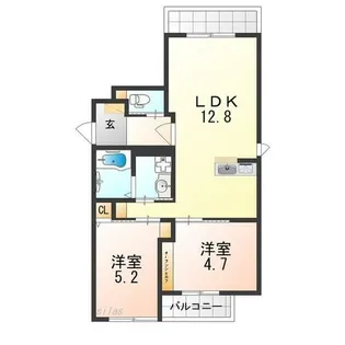 メゾン紬【2階】の間取り