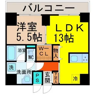 AXIA MEIEKI(アクシア名駅)【6階】の間取り