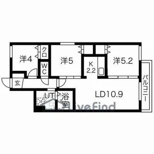 FourSeason福住【2階】の間取り