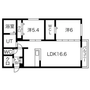 TSUKISAMU GROOVE【2階】の間取り