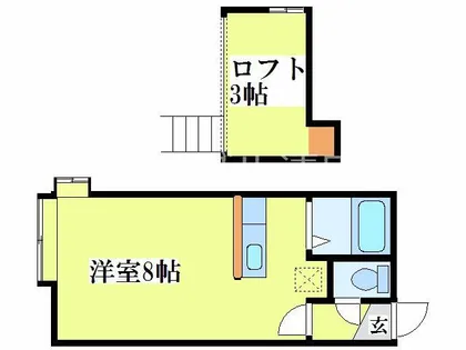 イゼルローン羊ヶ丘【203号室】の間取り