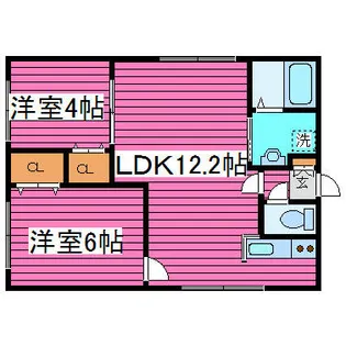 サンシティー篠路【106号室】の間取り