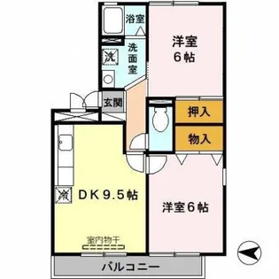 アムール橿原【3階】の間取り