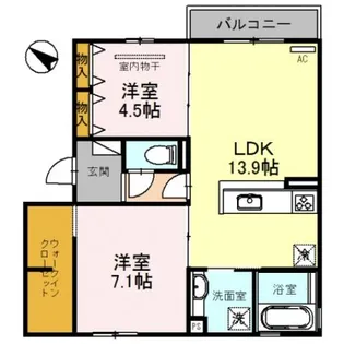 ソフィアコート鳥飼B棟【303号室】の間取り