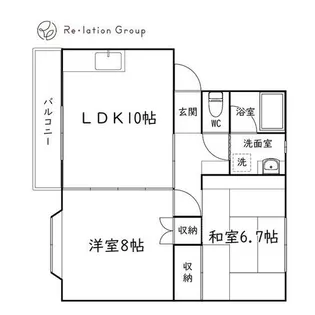 アコール【105号室】の間取り