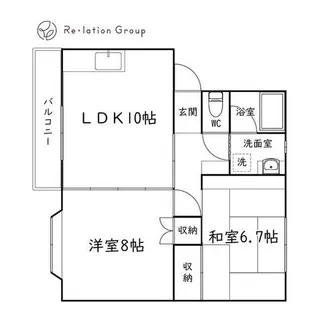 アコール【105号室】の間取り