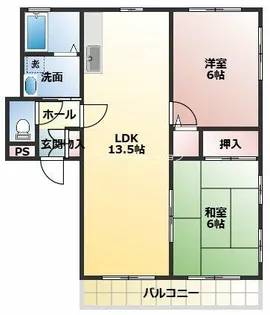 ハイム優【2階】の間取り