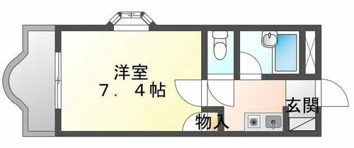 サンシャイン北別府【3階】の間取り