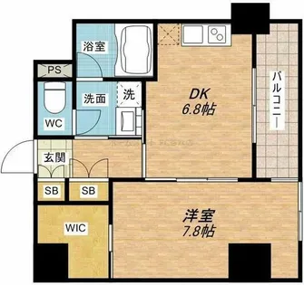 カメリア玉造【5階】の間取り