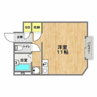 グレーコートファイブ【4階】の間取り