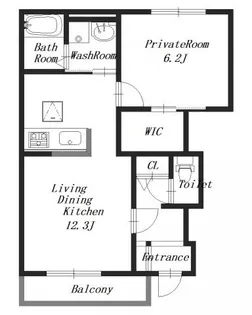Forest Presia【1階】の間取り