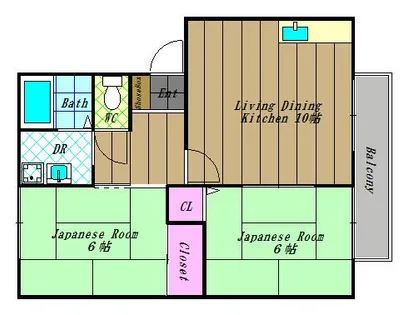 コートファミール【1階】の間取り