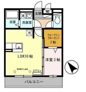 グレイシャス【3階】の間取り