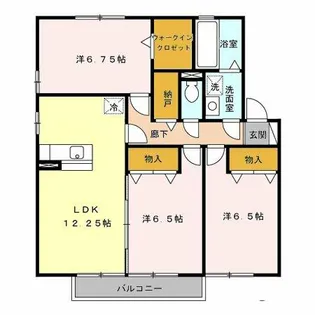 ファミリア・ガーデン B棟【2階】の間取り