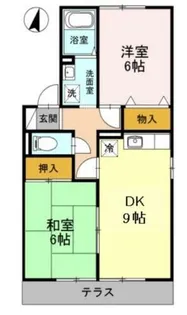 シャトーKANAHO【1階】の間取り