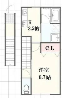 リープラス赤穂Ⅱ【2階】の間取り