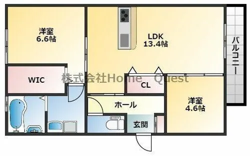 ミュアフィールド【1階】の間取り