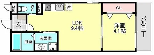 BUZZ北加賀屋【1階】の間取り