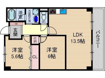 フロレアールジーア【2階】の間取り