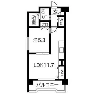 ミーティア【1階】の間取り