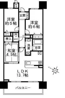プレミスト日根野駅前ザフォルテージ【8号室】の間取り