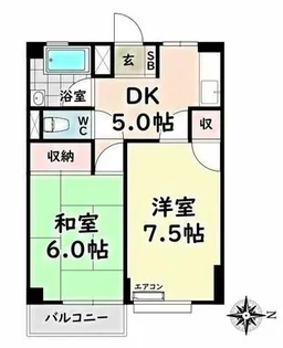 愛知県名古屋市南区千竈通1丁目【マンション】の間取り