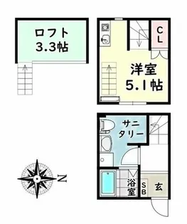 愛知県名古屋市南区豊田3丁目【アパート】の間取り