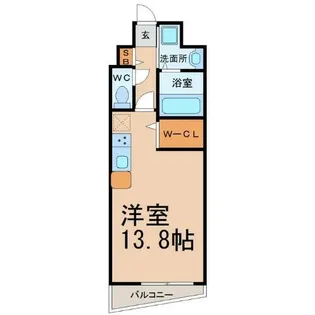 ベルドミール橘【4階】の間取り