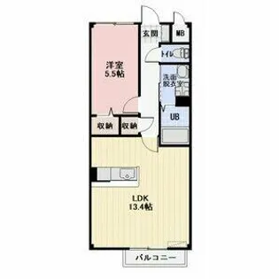 LUMIERE【2階】の間取り