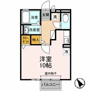 アヴェニュー小松寺 B【1階】の間取り