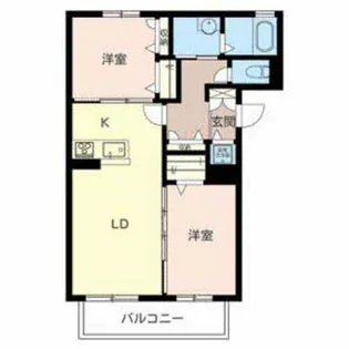 グリーンファースト山本【1階】の間取り