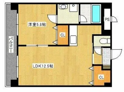 すかる通東【2階】の間取り