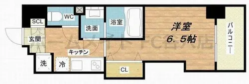 Luxe難波西I【9階】の間取り