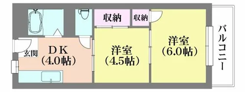 山の街サンクレバ【2階】の間取り