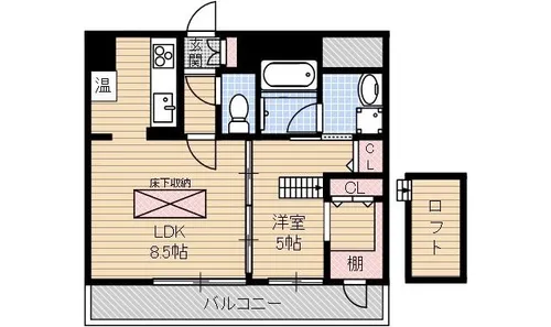 コルテ・ビラージュ【203号室】の間取り