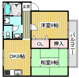 ルミエールタバタ【2階】の間取り
