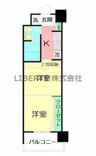46V-プロジェクト2100天神【9階】の間取り