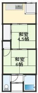 大阪府和泉市池上町【アパート】の間取り