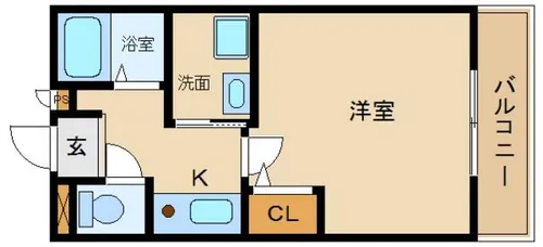 セジュールZENZO A【A102号室】の間取り