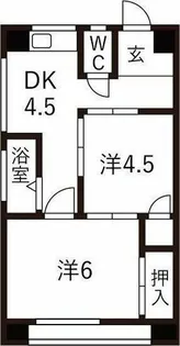 南分ビル【6階】の間取り