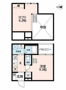 Loup de Mer 堀田【1階】の間取り