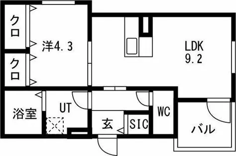 Anecis桜山西【1階】の間取り