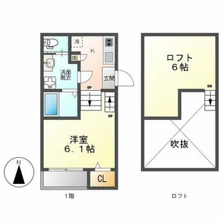 リエット【1階】の間取り