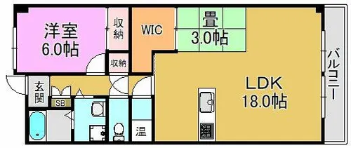 フローラ長田【2階】の間取り