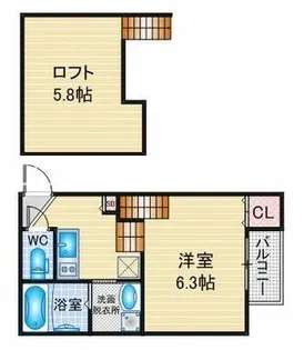 ハーモニーテラス児玉Ⅲ【1階】の間取り