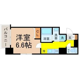 THE RESIDENCE SHIGAHONDORI【8階】の間取り