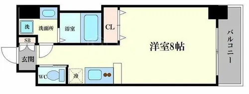エグゼ大阪ベイ【2階】の間取り
